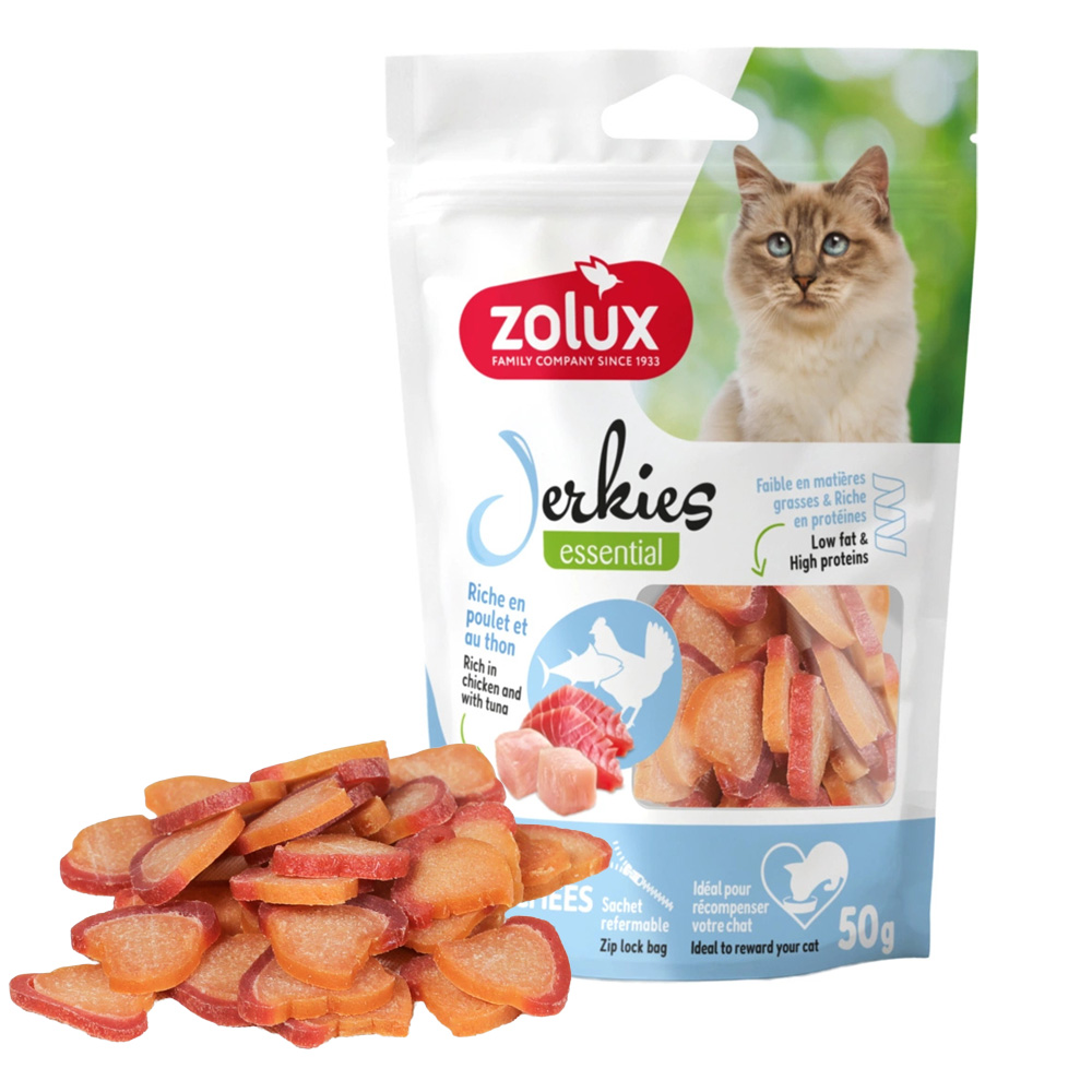 Przysmak dla Kota Jerkies z Kurczakiem i Tuńczykiem 6x50g ZOLUX